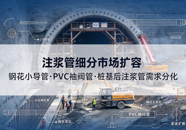 三原注浆管细分市场扩容，隧道钢花小导管、PVC 袖阀管、桩基后注浆管需求分化